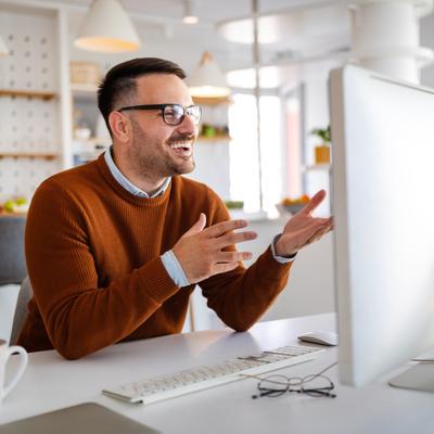 Man at computer small